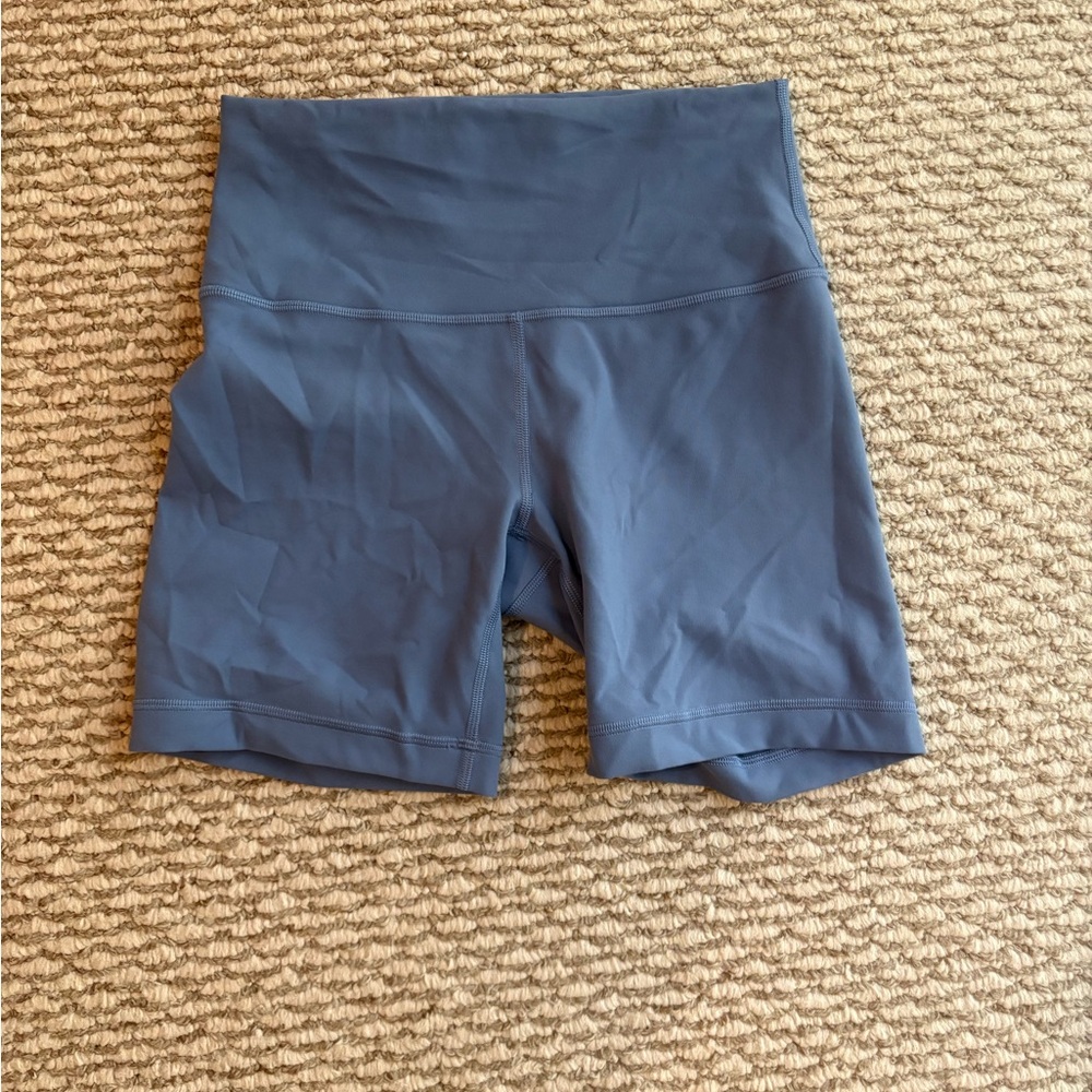 lululemon athletica High-Rise Bike Shorts in Slate Blue